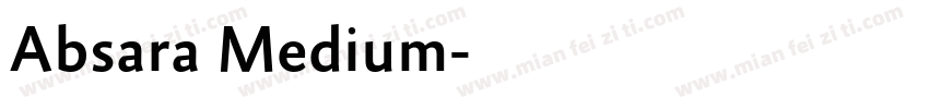 Absara Medium字体转换